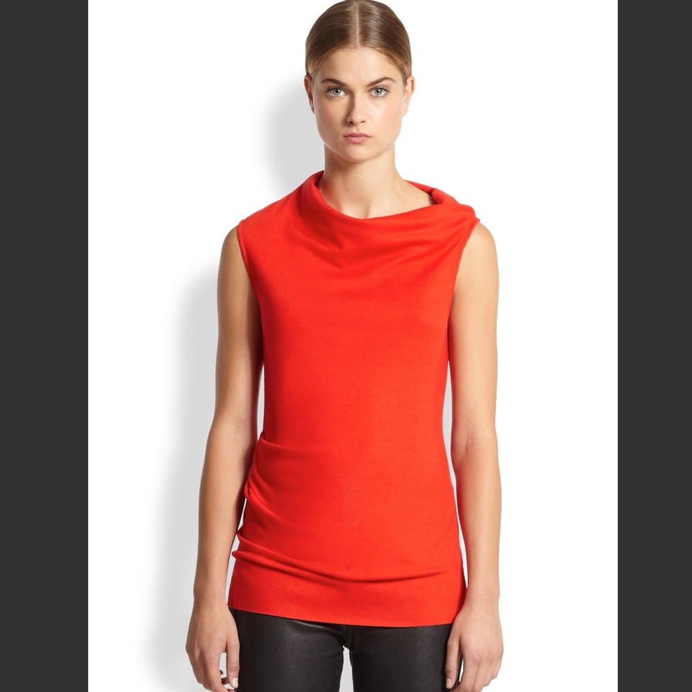 Helmut Lang Sonar Wool Drape Top - NWOT